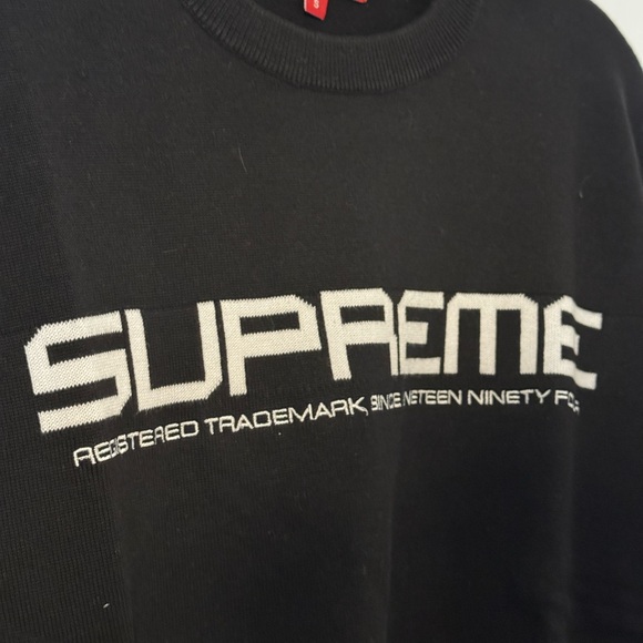 SUPREME Split Logo Pullover Knit Sweater - Picture 2 of 9